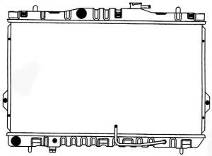Радиатор, охлаждение двигателя SAKURA  Automotive 1220-0110