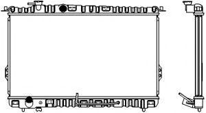 Радиатор, охлаждение двигателя SAKURA  Automotive 1221-0210