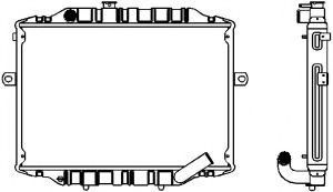 Радиатор, охлаждение двигателя SAKURA  Automotive 1221-0309