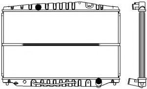 Радиатор, охлаждение двигателя SAKURA  Automotive 1271-0202