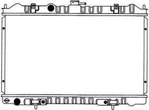 Радиатор, охлаждение двигателя SAKURA  Automotive 1340-0127