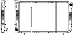 Радиатор, охлаждение двигателя SAKURA  Automotive 1420-0105