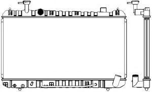 Радиатор, охлаждение двигателя SAKURA  Automotive 1461-0219A