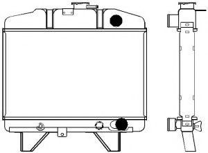 Радиатор, охлаждение двигателя SAKURA  Automotive 1621-0204