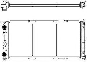 Радиатор, охлаждение двигателя SAKURA  Automotive 2152-1002