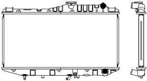 Радиатор, охлаждение двигателя SAKURA  Automotive 2272-1001