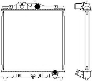 Радиатор, охлаждение двигателя SAKURA  Automotive 3211-1047