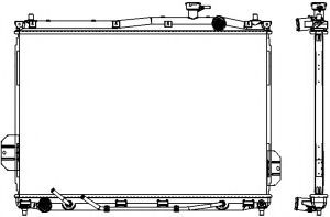 Радиатор, охлаждение двигателя SAKURA  Automotive 3221-8508
