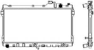 Радиатор, охлаждение двигателя SAKURA  Automotive 3301-1011