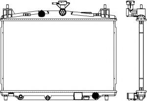 Радиатор, охлаждение двигателя SAKURA  Automotive 3301-1048