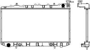 Радиатор, охлаждение двигателя SAKURA  Automotive 3341-1002