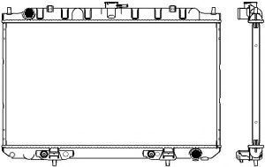 Радиатор, охлаждение двигателя SAKURA  Automotive 3341-1017