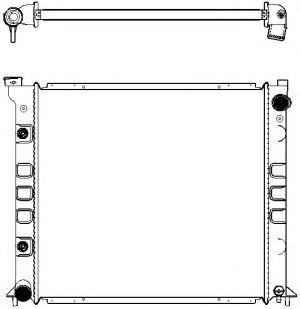 Радиатор, охлаждение двигателя SAKURA  Automotive 3341-1024