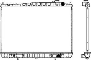 Радиатор, охлаждение двигателя SAKURA  Automotive 3341-1049