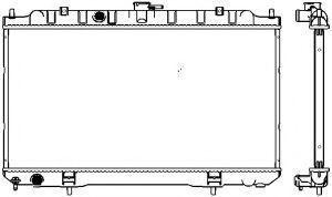 Радиатор, охлаждение двигателя SAKURA  Automotive 3341-1052