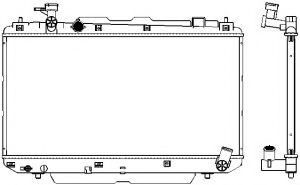 Радиатор, охлаждение двигателя SAKURA  Automotive 3461-1027