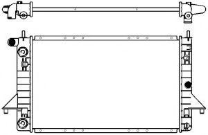 Радиатор, охлаждение двигателя SAKURA  Automotive 3571-1002