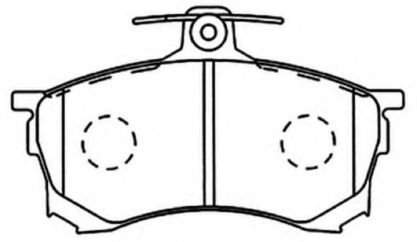 Комплект тормозных колодок, дисковый тормоз ASVA AKD-1292