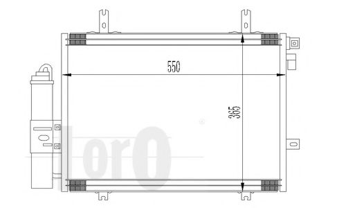 Конденсатор, кондиционер LORO 042-016-0017