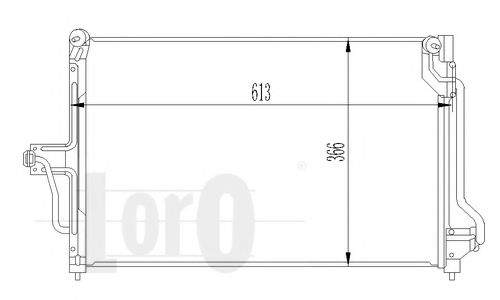 Конденсатор, кондиционер LORO 037-016-0001