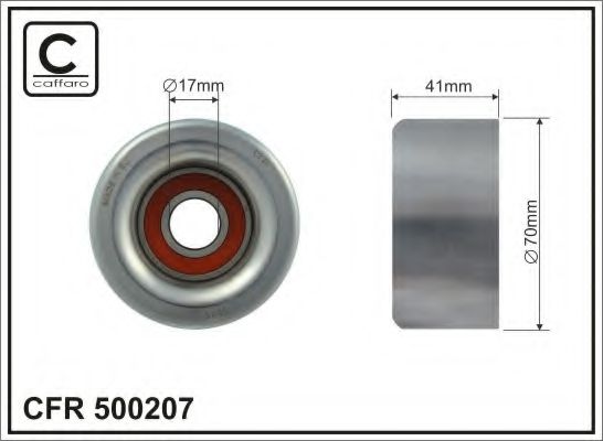 Натяжной ролик, поликлиновой  ремень CAFFARO 500207