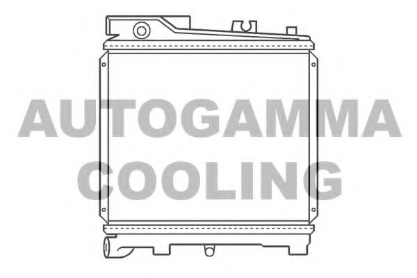 Радиатор, охлаждение двигателя AUTOGAMMA 100095