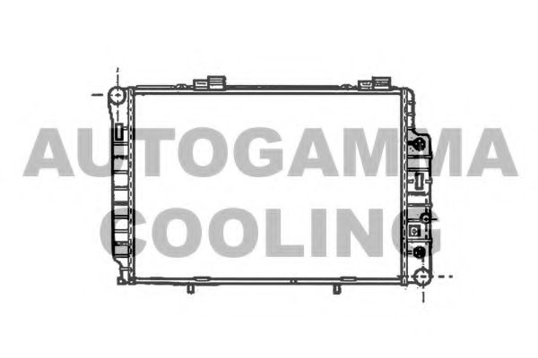 Радиатор, охлаждение двигателя AUTOGAMMA 101316
