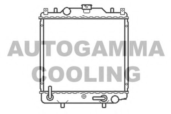 Радиатор, охлаждение двигателя AUTOGAMMA 102319
