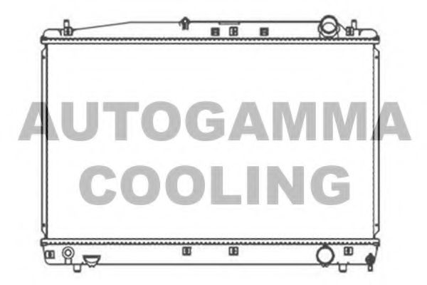 Радиатор, охлаждение двигателя AUTOGAMMA 103713