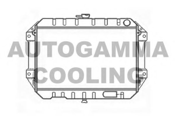 Радиатор, охлаждение двигателя AUTOGAMMA 103914