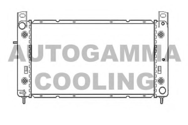 Радиатор, охлаждение двигателя AUTOGAMMA 104593
