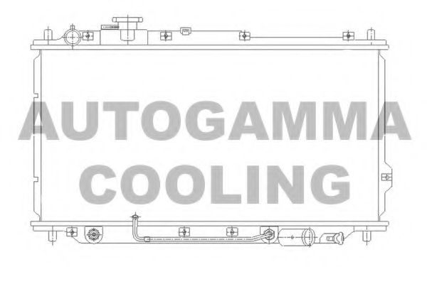 Радиатор, охлаждение двигателя AUTOGAMMA 104653