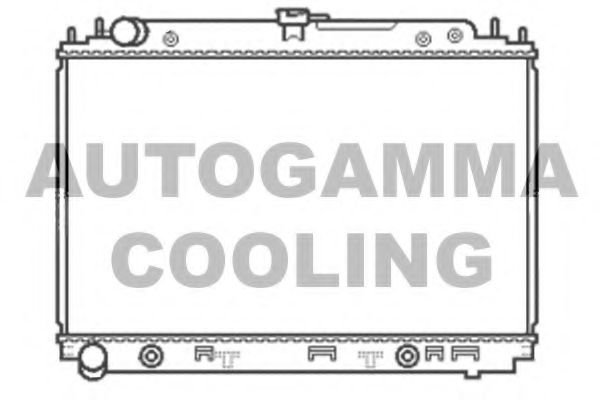 Радиатор, охлаждение двигателя AUTOGAMMA 105053