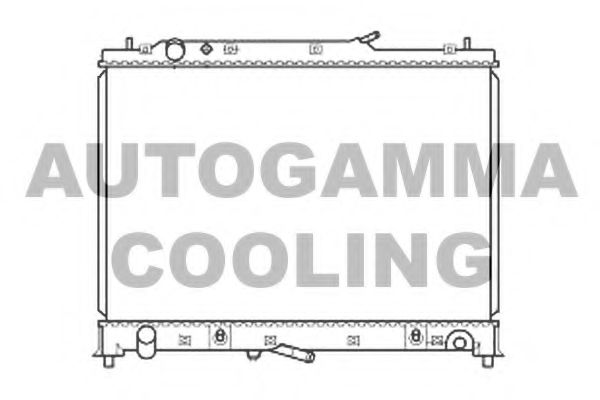 Радиатор, охлаждение двигателя AUTOGAMMA 105921