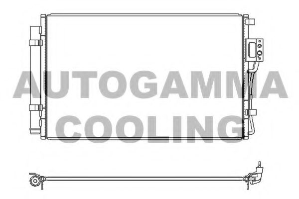 Конденсатор, кондиционер AUTOGAMMA 107368