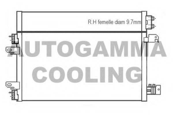 Конденсатор, кондиционер AUTOGAMMA 107492