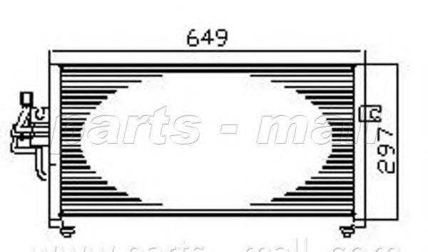 Конденсатор, кондиционер PARTS-MALL PXNCG-008