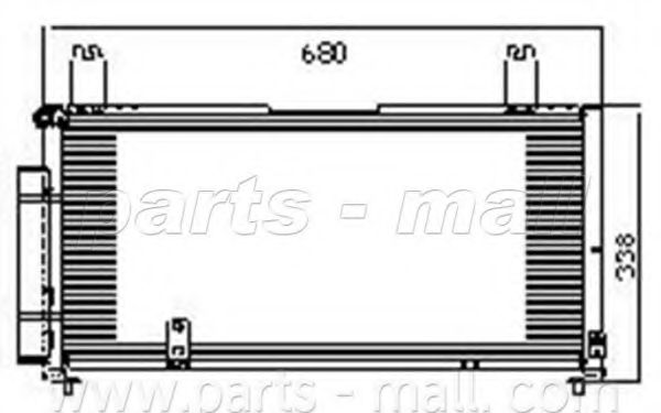 Конденсатор, кондиционер PARTS-MALL PXNCM-004