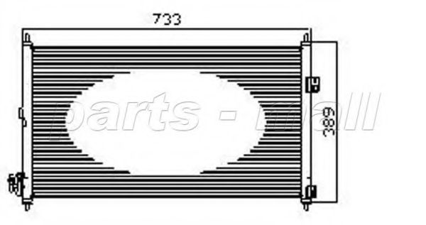 Конденсатор, кондиционер PARTS-MALL PXNCW-022