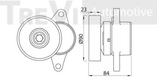 Натяжная планка, поликлиновой ремень AUTEX 661160