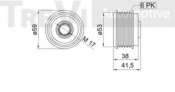 Механизм свободного хода генератора BERTOLOTTI 115445