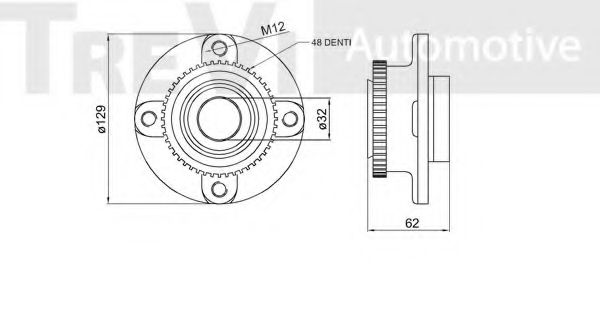 Комплект подшипника ступицы колеса INA 713630110