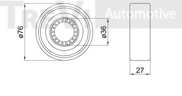 Комплект подшипника ступицы колеса RUVILLE 6619