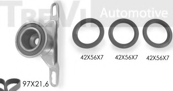 Комплект ремня ГРМ TREVI AUTOMOTIVE KD1068S1
