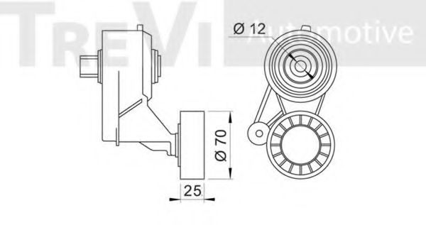 Натяжная планка, поликлиновой ремень FEBI BILSTEIN 6385