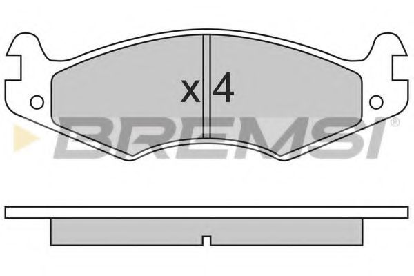 Комплект тормозных колодок, дисковый тормоз HP (ZEBRA) 2481