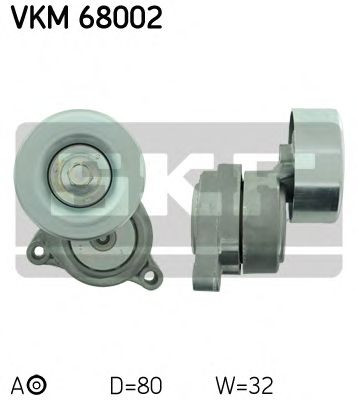 Натяжной ролик, поликлиновой  ремень SKF VKM 68002