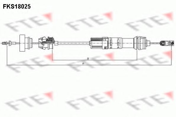 Трос, управление сцеплением FTE FKS18025
