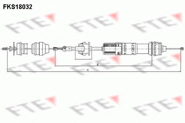 Трос, управление сцеплением FTE FKS18032