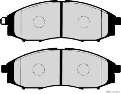 Комплект тормозных колодок, дисковый тормоз HERTH+BUSS JAKOPARTS J3601096